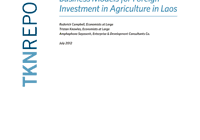 Business-Models-for-FDI-in-agriculture-in-Laos-cover