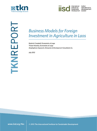 Business-Models-for-FDI-in-agriculture-in-Laos-cover